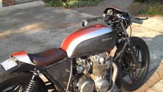 1979 Honda CB650 Custom Cafe Racer Motorcycle - Process Video Build - Rusty Knuckles, DIY