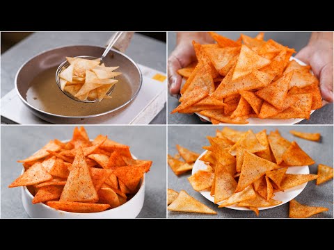 CRISPY NACHOS RECIPE USING RICE FLOUR | RICE FLOUR CHIPS |CRUNCHY RICE NACHOS | TEA TIME SNACKS