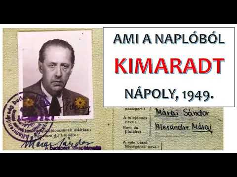 Márai Sándor: Ami a Naplóból kimaradt, 1949., [3/1.] (4 óra)