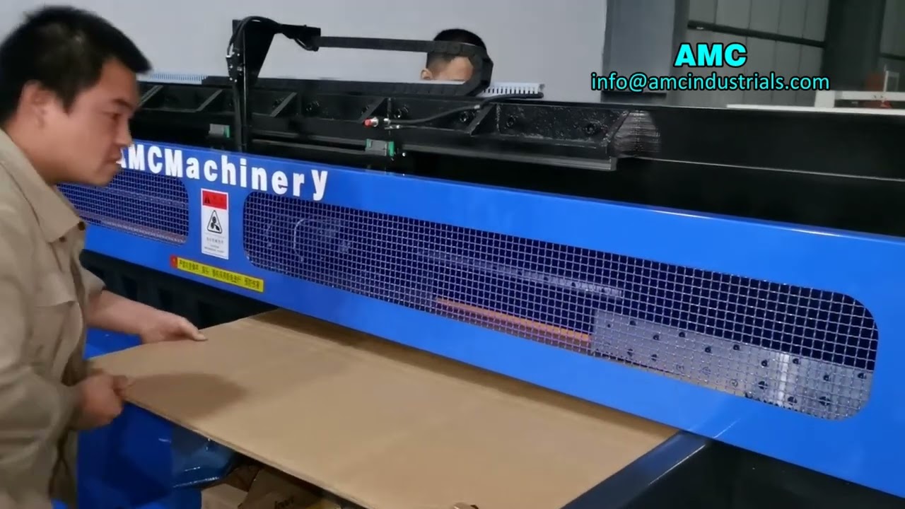 Tri-wall AAA corrugated board creasing and slotting machine AMC