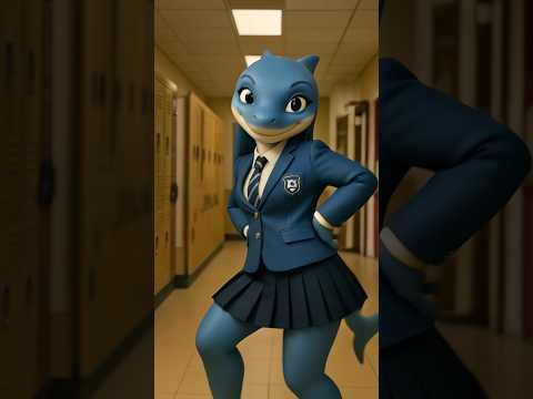 BRAINROT SCHOOL JAM 💙 Dancing in the Hallway #tralalerotralala #brainrot #rap #brrbrrpatapim #school