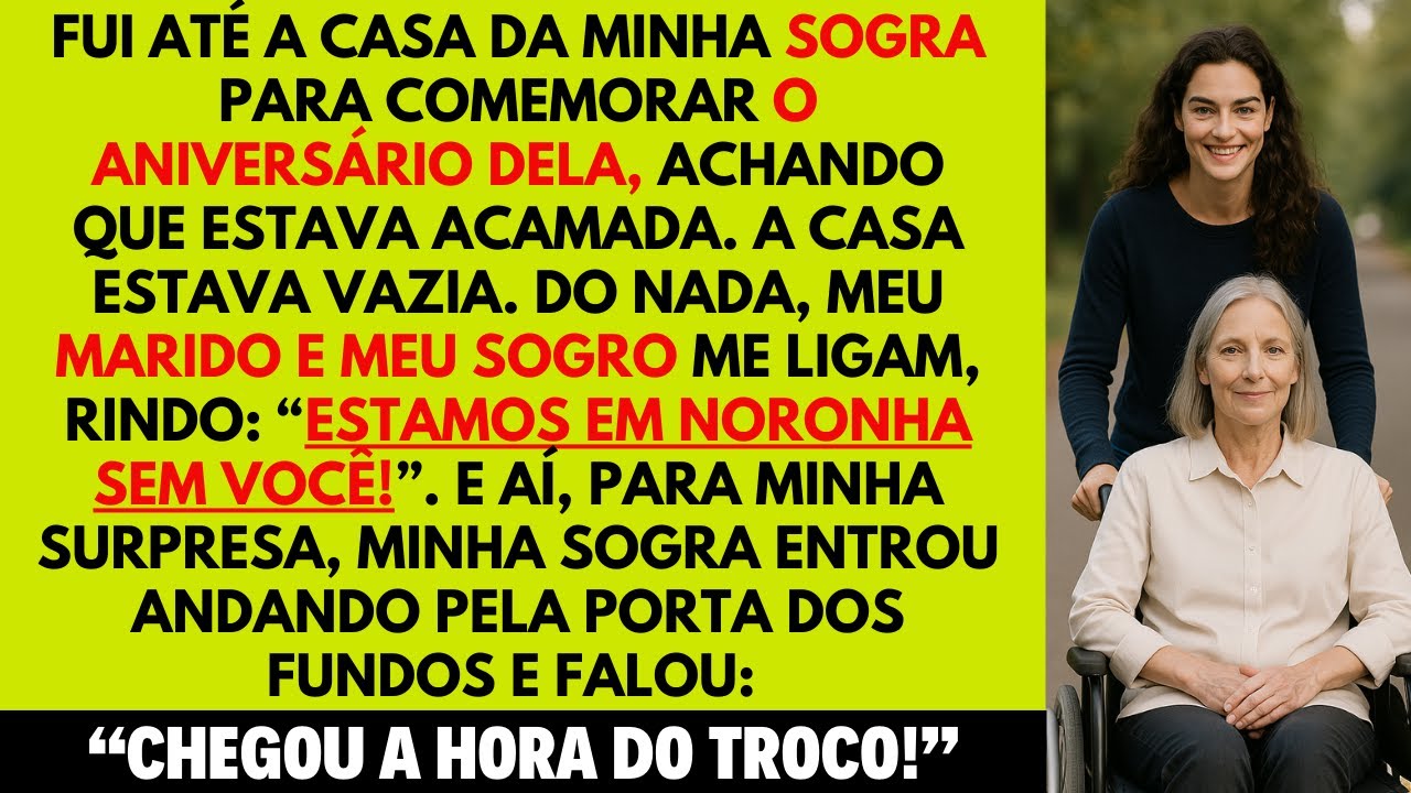 Fui à casa dos meus sogros para comemorar o aniversário da minha sogra, que é paralítico, mas...
