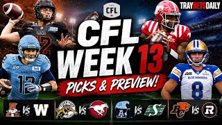 CFL Week 13 Predictions & Picks | Best Bets for Every Game