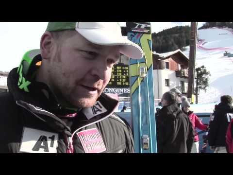 Bormio DH 2012 - Klaus Kroell speaks after second training