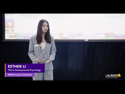 Laurier 2023 Three Minute Thesis (3MT) Winner Esther Li