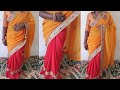 Stylish Free Pallu Saree Draping Ultra Low Waist Saree Draping Vlogs Saree Draping Saree Wear