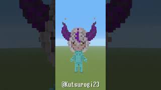【マイクラ】ラプラス・ダークネスさんを作ってみる！ホロライブメンバー全員作る！ #shorts  #minecraft #hololive