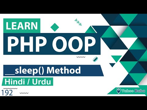 PHP OOP Sleep Method Tutorial in Hindi Urdu