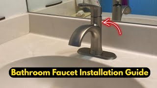 Moen Laken 84484SRN Bathroom Faucet Installation Guide |