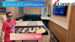 Carnival Celebration Extended Balcony Cabin 11358 Tour - Worth The Extra?