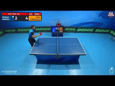 10:00 Maksym Deineha 0 - 3 Petro Pidleteichuk West 1 WIN CUP 18.10.2022 | TABLE TENNIS WINCUP