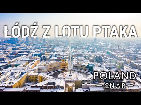 Łódź z lotu ptaka zimą - Poland aerial 4K | POLAND ON AIR by Maciej Margas Aleksandra Łogusz