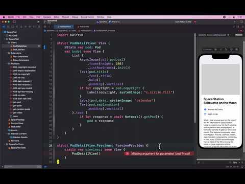 SpacePod 16b Bug Fixes in Detail View