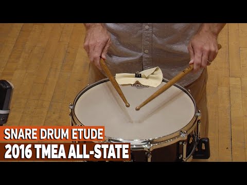 TMEA 2016 Percussion All-State Music: Snare Drum Etude