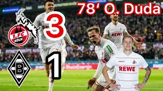 1. FC Köln - Borussia Mönchengladbach 3:1 | FC Radio Highlights
