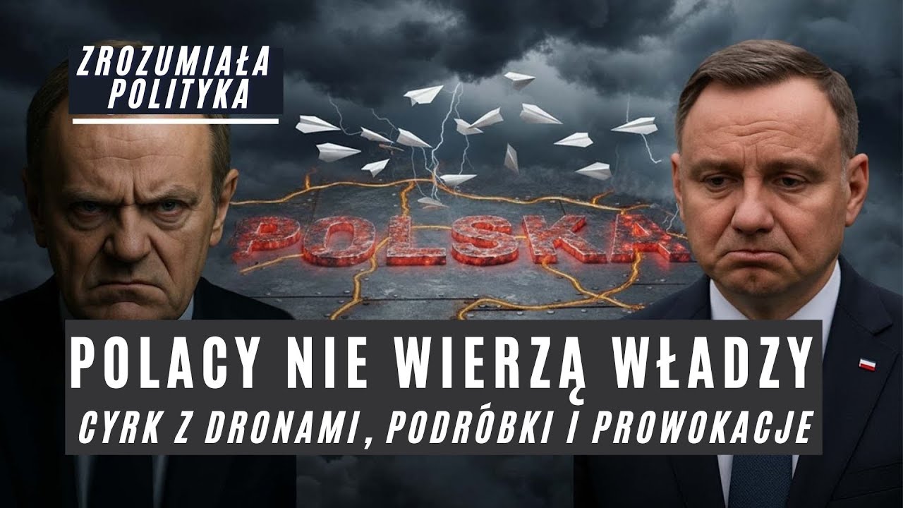 Polacy nie wierzą władzy. Cyrk z dronami, podróbki i prowokacje. Głos ludu. Zrozumiała polityka