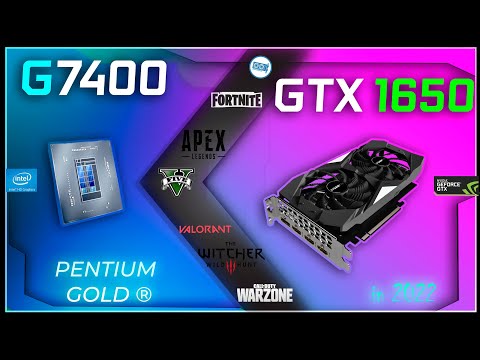 🧿Intel Pentium G7400 in 15 Games  | Paired with GTX 1650 |  in 2022