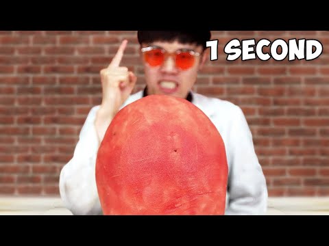 He Ate This Watermelon in One Second...