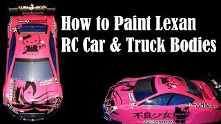 How to Paint Clear RC Car & Truck Bodies ( Lexan / Polycarbonate )
