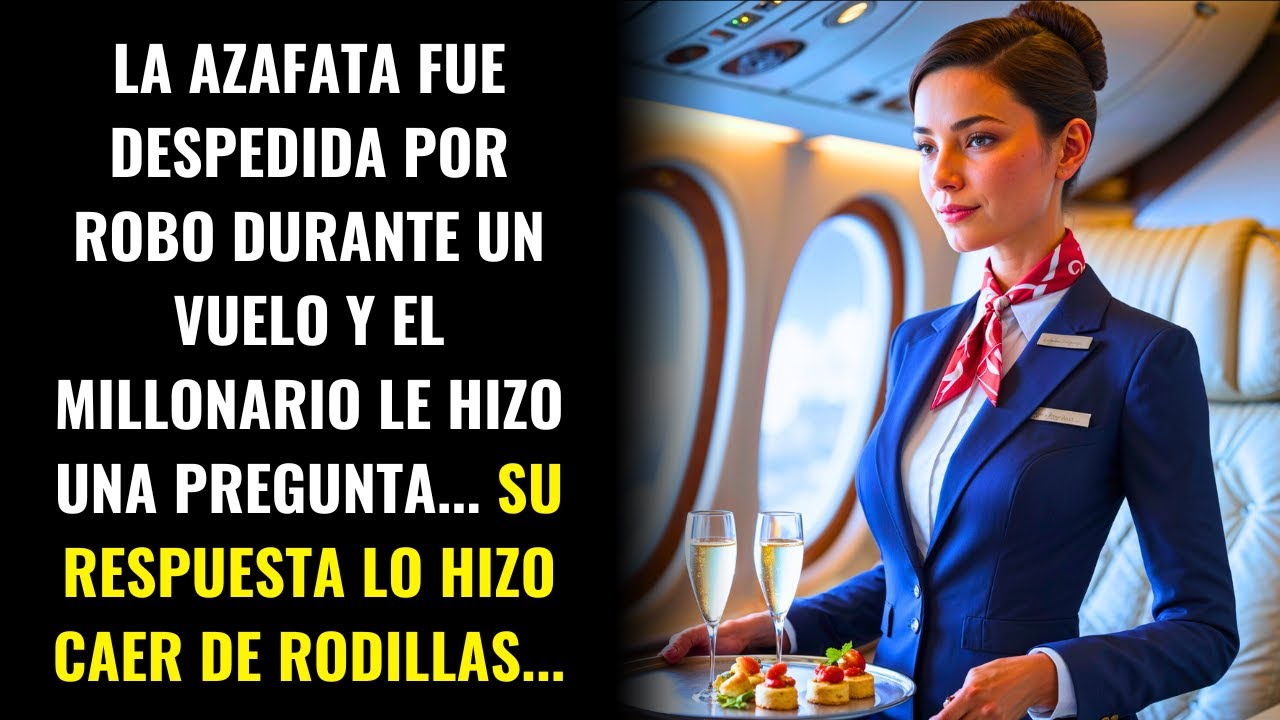 LA AZAFATA FUE DESPEDIDA POR ROBO, Y EL MILLONARIO LE PREGUNTÓ ALGO... SU RESPUESTA LO DEJÓ...