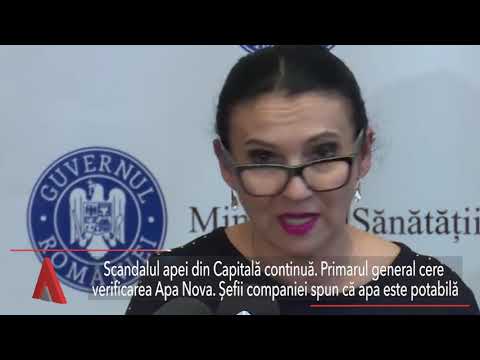 Stiri Mediafax 31 Ianuarie - Scandalul apei potabile din Capitală ia amploare