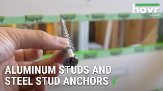 Installation: Aluminum Studs with Steel Stud Anchors