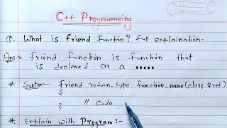 Friend Function in C++ | Learn Coding