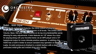 Video thumbnail for HARTKE - HD50 Bass Combo patented HyDrive Speaker Technology by ORCHESTRA MEGASTORE