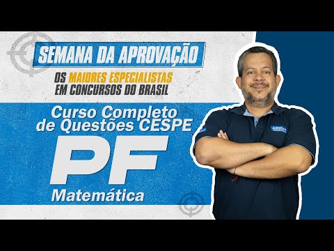 Curso Completo de Questões CESPE - PF 2022 - Matemática - AlfaCon