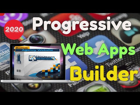 Progressive Web Apps builder 2020 -  Create Mobile Optimized Sites  - PWA online builder no coding