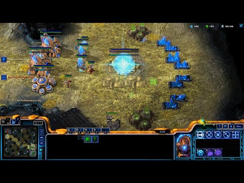 Holding an Adept Push - PvP Starcraft 2 Gameplay