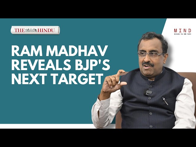 Dr Ram madhav in conversation with Ms Nistula Hebbar for The Hindu Mind
