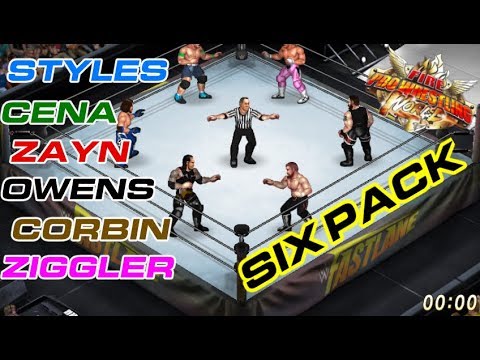 Styles vs Cena vs Owens vs Zayn vs Ziggler vs Corbin (Fire Pro Wrestling World)