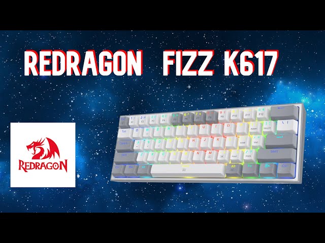 Vídeo relacionado con Redragon K617 Fizz Teclado Gaming 60% 62 Teclas QWERTY ES USB-C