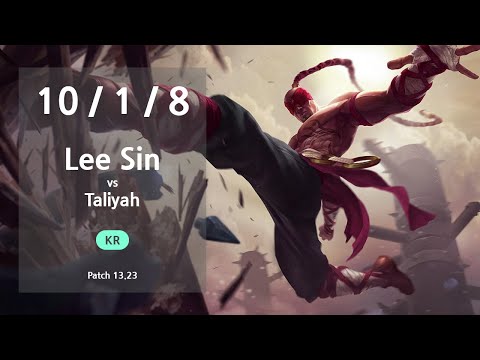 Lee Sin Jungle vs Taliyah - KR Challenger Patch 13.23