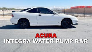 TIMING BELT & WATER PUMP REPLACEMENT ON A 2001 ACURA INTEGRA LS B18B B Series