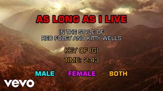 Red Foley, Kitty Wells - As Long As I Live (Karaoke)