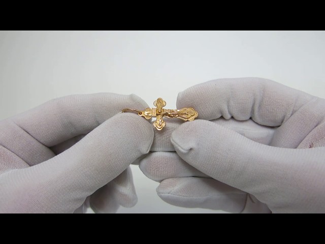 Позолочений срібний хрестик вкх43 Відео огляд