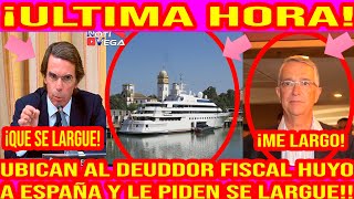 UBICAN AL ZANGANO. ESTABA HUYENDO. ESPAÑA PIDE SU SALIDA "PRIMERO PAGA Y LUEGO TE VIENES A ESCONDER"