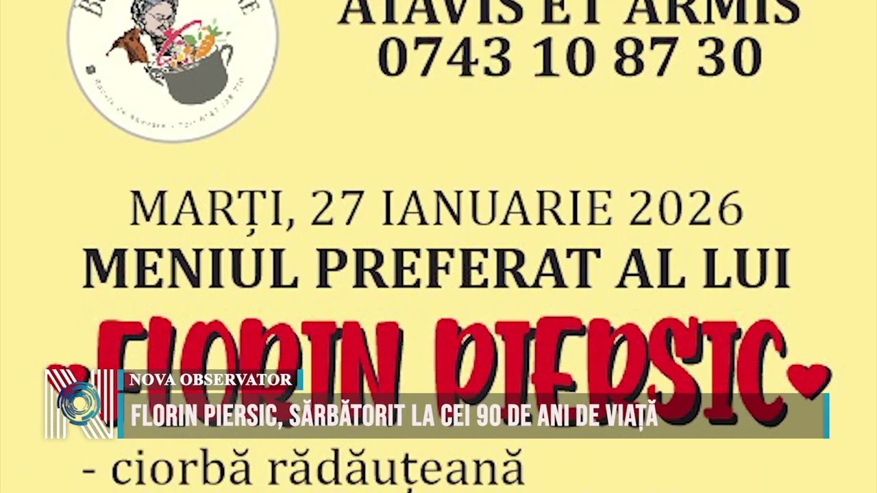 Florin Piersic, sărbătorit la cei 90 de ani de viață