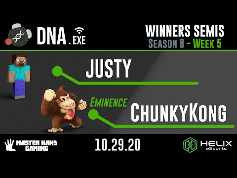 DNA.EXE S8:W5 - JUSTY (Steve) Vs. Eminence | ChunkyKong (Donkey Kong) - W Semifinals