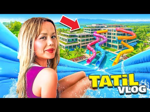 AİLECEK LÜKS YAZ TATİLİ ! AQUAPARK VLOG  | Gamze Karta Öykü Karta