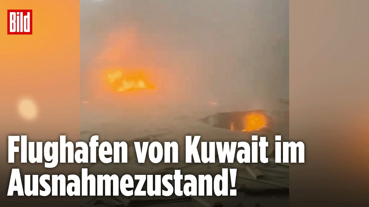 KUWAIT: Iranische Raketen treffen Flughafen und zerstören Terminal 1