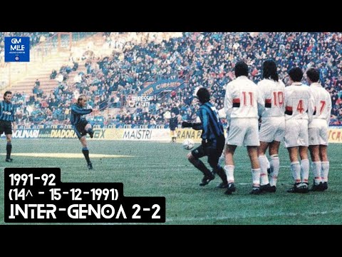 1991-92 (14^ - 15-12-1991) INTER-Genoa 2-2 Summary 44 Minutes SkySports UK