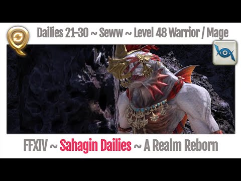 FFXIV Daily Quests - Beast Tribe Sahagin - Seww Level 48 - A Realm Reborn