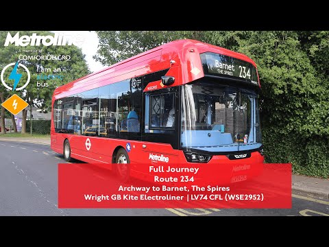 Full Journey | Route 234 to Barnet, The Spires | First Time | Rare Working | WSE2952 (LV74 CFL)