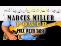 Marcus Miller - Power - Bass Cover - Full with Tabs