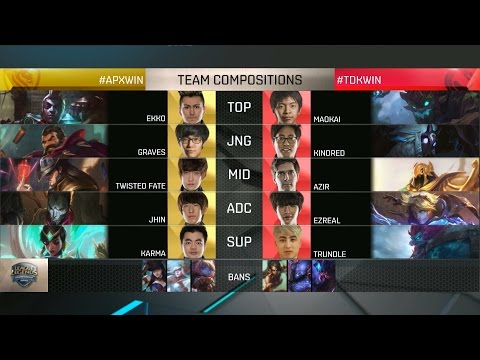 APX vs TDK Highlights Game 3 - Apex vs Team Dragon Knights - 2016 NA Summer Promotion Tournament