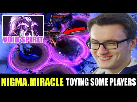 NIGMA.MIRACLE TOYING SOME PLAYERS - PERFECT BUILD FOR VOID SPIRIT - DOTA 2 DOTA 2