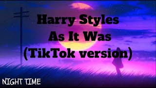 Harry Styles - As It Was